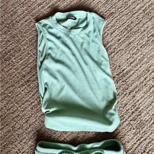 Sleeveless Mint Green Top